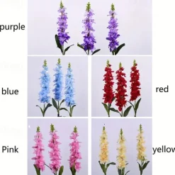 Solar Lights Outdoor Garden Decor Solar Powered Violet Lights Flower Stake Waterproof Solar Flower Lights for Garden Corridor Yard Lawn Patio Pathway Balcony Pool Wedding Decorative