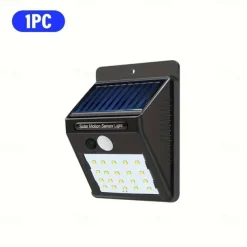 Solar Motion Sensor Wall Light 20LEDs Tri-operating Modes IP65 Waterproof Outdoor Light for Yard Garden Fence Garage