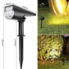Solar Outdoor Pathway Spot Lights - 7LED Waterproof Garden Landscape Lamp, Solar Spotlight for Garden & Tree Decoration