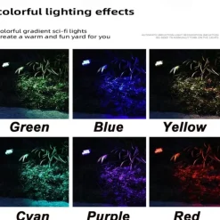 Solar Outdoor Pathway Spot Lights - 7LED Waterproof Garden Landscape Lamp, Solar Spotlight for Garden & Tree Decoration