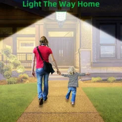 Solar Outdoor Wall Lamp Waterproof Courtyard Garden Human Body Sensing Lighting Street Lamp Villa Courtyard Wall Decoration Lamp Garage Fence Lamp 1PC