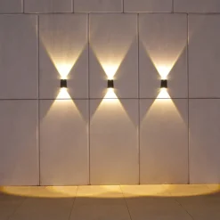 Solar Outdoor Wall Light Waterproof High Brightness Garden Decor Lights Backyard Courtyard Home Decor Solar LED Wall Lamps