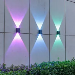 Solar Outdoor Wall Light Waterproof High Brightness Garden Decor Lights Backyard Courtyard Home Decor Solar LED Wall Lamps