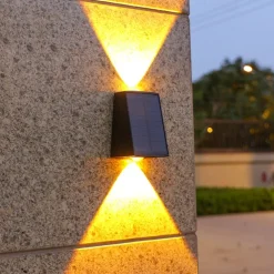 Solar Outdoor Wall Light Waterproof High Brightness Garden Decor Lights Backyard Courtyard Home Decor Solar LED Wall Lamps