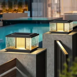 Solar Path Lights Outdoor Bright Solar Lights Outdoor Waterproof LED Solar Garden Lights Metal Landscape Lighting