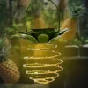 Solar Pineapple Lamp Iron Lantern Led Copper Wire Lamp String Outdoor Waterproof Garden Decorative Hanging Lamp