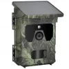 Solar Powered Night Vision Trail Camera 50MP 4K Hunting Cameras 0.3s Trigger Time Trail Camera for Wildlife Monitoring Hunting
