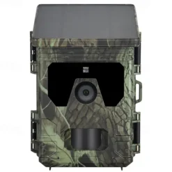 Solar Powered Night Vision Trail Camera 50MP 4K Hunting Cameras 0.3s Trigger Time Trail Camera for Wildlife Monitoring Hunting