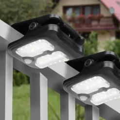 Solar Powered Smart Motion Sensor Light with Mosquito Repellent Adjustable Brightness, Energy-Saving for Outdoor Gardens, Patios, and Parks