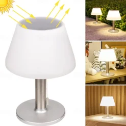 Solar Retro Desk Lamp - Waterproof Outdoor Table Floor Lamp for Bar, Garden, Terrace, Villa, Bar