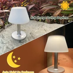 Solar Retro Desk Lamp - Waterproof Outdoor Table Floor Lamp for Bar, Garden, Terrace, Villa, Bar
