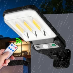 Solar Retro Tungsten COB Wall Lamp Human Body Sensing Street Lamp Outdoor Wall Lamp Road and Household Lighting Lamp Solar Courtyard Lamp 1PC