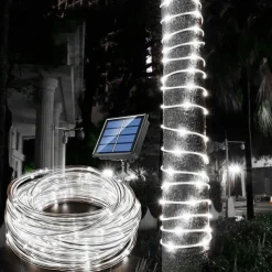 Solar Rope Lights Outdoor Waterproof LED Tube Lights for Christmas Tree, Outdoor Garden, Yard & Pathway Decor 1/2pcs