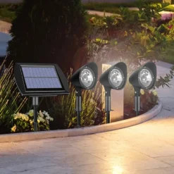 Solar Spotlight Outdoor Garden Landscape Light IP65 Waterproof Lawn Lights Courtyard Park Pathway Lighting