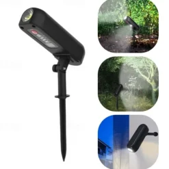 Solar Spotlights Outdoor Waterproof Adjustable LED Landscape Lights Auto ON/Off Waterproof Solar Lights for Trees Garden Pond Yard Pathway Patio(4pcs 2pcs 1PC)