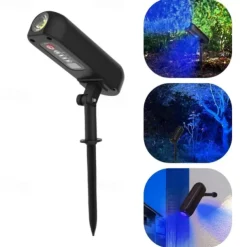 Solar Spotlights Outdoor Waterproof Adjustable LED Landscape Lights Auto ON/Off Waterproof Solar Lights for Trees Garden Pond Yard Pathway Patio(4pcs 2pcs 1PC)