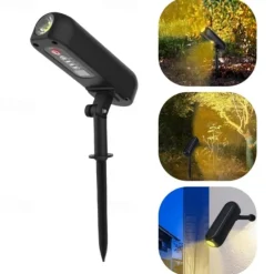 Solar Spotlights Outdoor Waterproof Adjustable LED Landscape Lights Auto ON/Off Waterproof Solar Lights for Trees Garden Pond Yard Pathway Patio(4pcs 2pcs 1PC)
