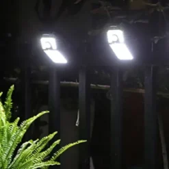 Solar Street Lights Led Wall Light Night Lights Night Lighting White/Warm Light Motion Sensors Human Body Sensing Automatic Start Stop Easy To Install Suitable For Fences Gardens Courtyards Garages