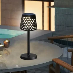 Solar USB Charging Desk Lamp - Outdoor Camping Lamp, Bar & Coffee Shop Dining Table Light, Night Light and Reading Lamp 1PC