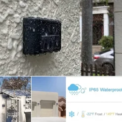 Solar Wall Lamp Glow Up and Down 6 LEDs Outdoor Waterproof Courtyard Light Outdoor Villa Wall Fence Porch Lighting Decoration Solar Wall Washing Lights