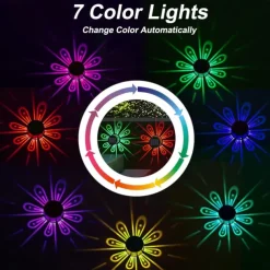 Solar Wall Light Color-Changing Deck Light Outdoor Waterproof Fence Light Villa Garden Fence Yard Wall Pilaster Step Staircase Decoration