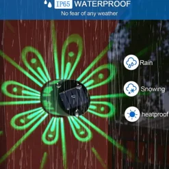 Solar Wall Light Color-Changing Deck Light Outdoor Waterproof Fence Light Villa Garden Fence Yard Wall Pilaster Step Staircase Decoration