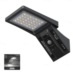 Solar Wall Lights Outdoor IP65 Waterproof with Remote Control Motion Sensor Street Light for Courtyard Garage Garden Corridor