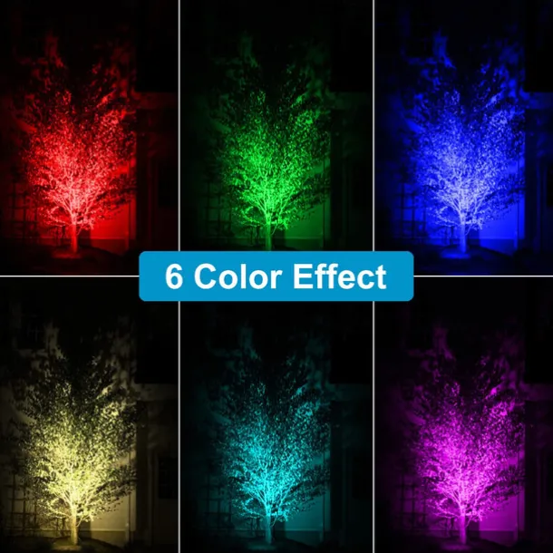 Solar Waterproof Pool Light - 5 Heads 6 LED Beads, Underwater Pond & Aquarium Lighting, Energy-Saving for Outdoor Pathway Garden Patio and Pool 1pc