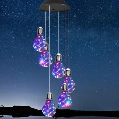 Solar Wind Chimes Outdoor Light Outside Hanging Solar Lights Wind Chime For Women Grandma Mom Birthday Windchimes Christmas Decor For Outdoor Garden Balcony Bedroom Yard