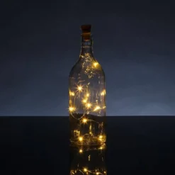 Solar Wine Bottle String Lights Outdoor Wedding Decoration 2m 20LED Fairy Lights with Cork Waterproof Christmas Light Copper Garland Patio Garden String Lights 10pcs 6pcs 2pcs