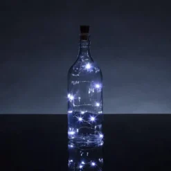 Solar Wine Bottle String Lights Outdoor Wedding Decoration 2m 20LED Fairy Lights with Cork Waterproof Christmas Light Copper Garland Patio Garden String Lights 10pcs 6pcs 2pcs