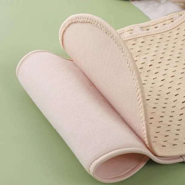 Solid Breathable Tummy Control Belt, Velcro Slimming Postpartum Belly Belt, Women's Underwear & Shapewear