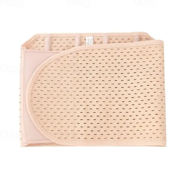 Solid Breathable Tummy Control Belt, Velcro Slimming Postpartum Belly Belt, Women's Underwear & Shapewear