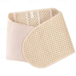 Solid Breathable Tummy Control Belt, Velcro Slimming Postpartum Belly Belt, Women's Underwear & Shapewear