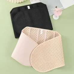 Solid Breathable Tummy Control Belt, Velcro Slimming Postpartum Belly Belt, Women's Underwear & Shapewear