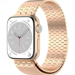 Solo Loop Compatible with Apple Watch band 38mm 40mm 41mm 42mm 44mm 45mm 49mm Magnetic Clasp Adjustable Stainless Steel Strap Replacement Wristband for iwatch Ultra 2 Series 9 8 7 SE 6 5 4 3 2 1