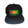 Sound Activated LED Snapback Hat, LED Hats, Message Display Baseball Cap, for Party Christmas Halloween