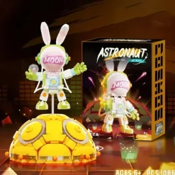 Space Astronauts Music Box Building Blocks Spaceman Exploring Adventure Model Action Figures Bricks Educational Assembly Toy Christmas /Halloween/ Thanksgiving Day Gift