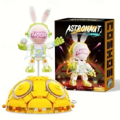 Space Astronauts Music Box Building Blocks Spaceman Exploring Adventure Model Action Figures Bricks Educational Assembly Toy Christmas /Halloween/ Thanksgiving Day Gift