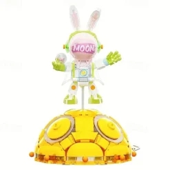 Space Astronauts Music Box Building Blocks Spaceman Exploring Adventure Model Action Figures Bricks Educational Assembly Toy Christmas /Halloween/ Thanksgiving Day Gift