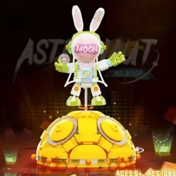 Space Astronauts Music Box Building Blocks Spaceman Exploring Adventure Model Action Figures Bricks Educational Assembly Toy Christmas /Halloween/ Thanksgiving Day Gift