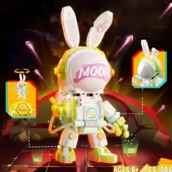 Space Astronauts Music Box Building Blocks Spaceman Exploring Adventure Model Action Figures Bricks Educational Assembly Toy Christmas /Halloween/ Thanksgiving Day Gift