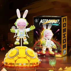 Space Astronauts Music Box Building Blocks Spaceman Exploring Adventure Model Action Figures Bricks Educational Assembly Toy Christmas /Halloween/ Thanksgiving Day Gift