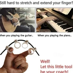 Spacing Adjustable Finger Extensor Guitar Trainer For Beginner Finger Expansion Finger Extend Trainer Finger Power Trainer For Piano Learner Saxophone Learner Ukulele Beginner