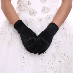 Spandex / Polyester Wrist Length Glove Classical / Bridal Gloves / Party / Evening Gloves With Solid Wedding / Party Glove