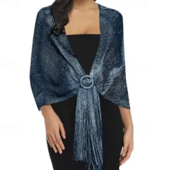 Sparkling Metallic Shawls and Wraps for Evening Party/Wedding/Formal Dresses