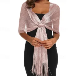 Sparkling Metallic Shawls and Wraps for Evening Party/Wedding/Formal Dresses