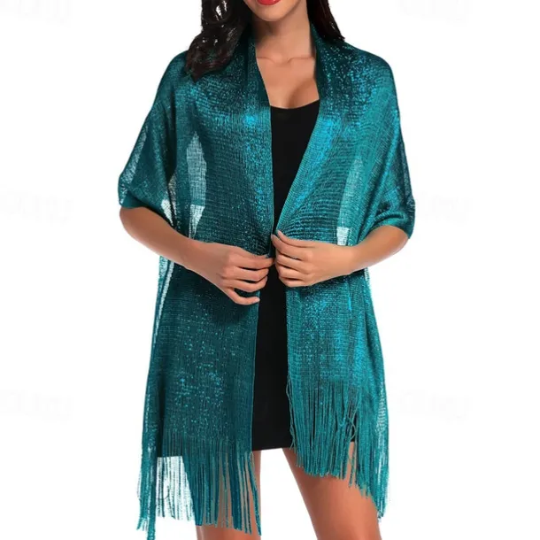 Sparkling Metallic Shawls and Wraps for Evening Party/Wedding/Formal Dresses