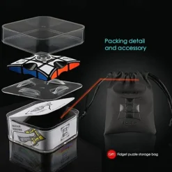 Speed Cube Set 1 pcs Magic Cube IQ Cube 1*3*3 Finger Toy Magic Cube Spinning Top Puzzle Cube Professional Level Gift SpeedToy Gift