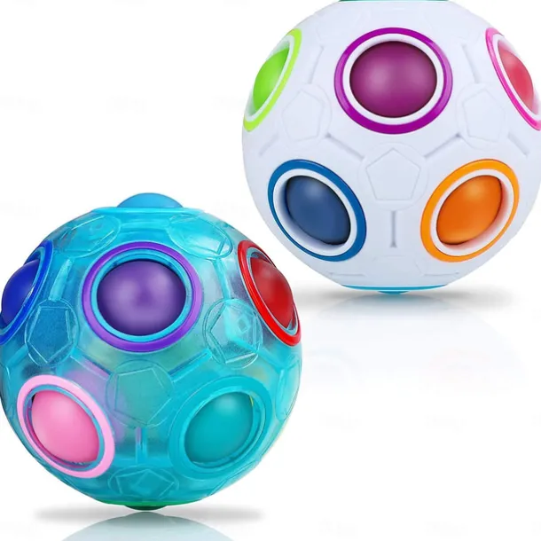 Speed Cube Set 1 pcs Magic Cube IQ Cube Stress Reliever Puzzle Cube BallAdults' Toy Gift